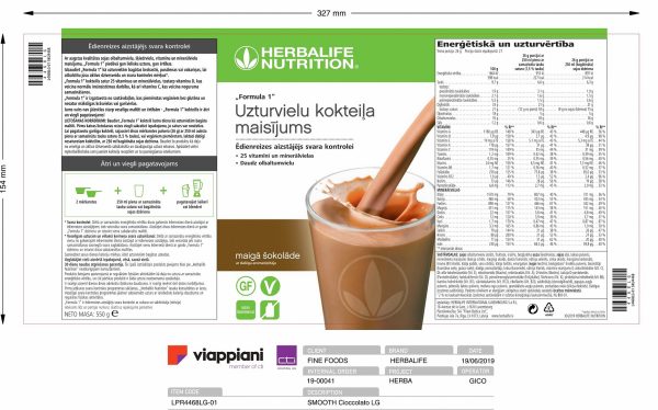 Herbalife Uzturvielu kokteilis Maigā šokolāde