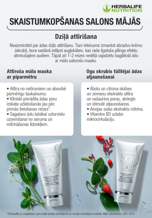 Herbalife SKIN māla maska un skrubis